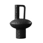 20x30cm Ornament Contemporary Black Ceramic Vase Decorative