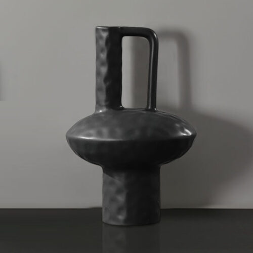 20x30cm Ornament Contemporary Black Ceramic Vase Decorative - Image 3