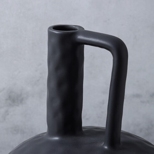 20x30cm Ornament Contemporary Black Ceramic Vase Decorative - Image 6
