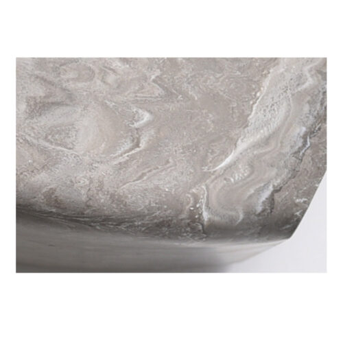 2x 27cm Rock Grey Square Resin Plant Flower Pot in Cement Pattern Planter Cachepot - Image 7