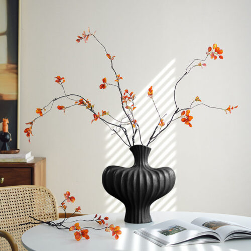 28X30cm Large Ornament Black Vases Countertop Porch Crafts Decor - Image 4