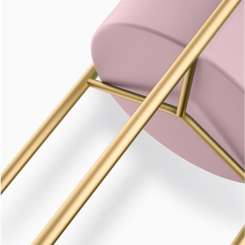 2x 2 Layer 60cm Gold Metal Plant Stand Pink Flower Pot Holder Corner Shelf Rack Display - Image 4