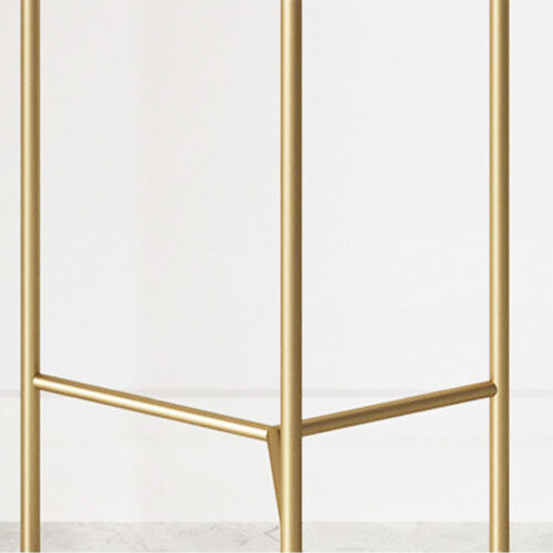 2x 2 Layer 60cm Gold Metal Plant Stand Pink Flower Pot Holder Corner Shelf Rack Display - Image 5