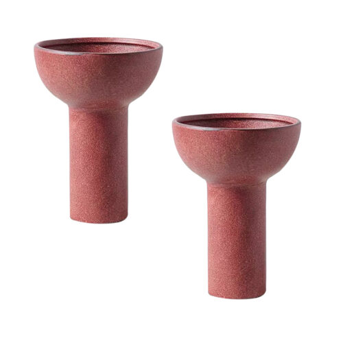 2x 15x19.5cm Ornament Minimalist Nordic Versatile Ceramic Vase Modern Luxury Decorative