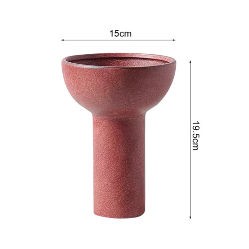 2x 15x19.5cm Ornament Minimalist Nordic Versatile Ceramic Vase Modern Luxury Decorative - Image 5