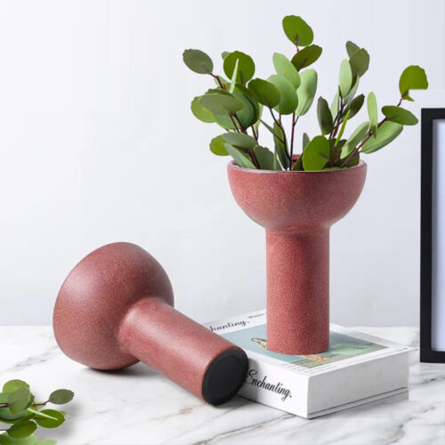 2x 15x19.5cm Ornament Minimalist Nordic Versatile Ceramic Vase Modern Luxury Decorative - Image 6