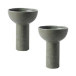 2x 15x19.5cm Ornament Minimalist Nordic Versatile Ceramic Vase Modern Luxury Decorative