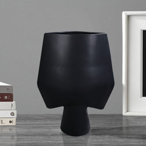 33x43cm Large Ornament Bodhi House Ceramic Handcrafted Modern Abstract Square Vase Decor - Image 2