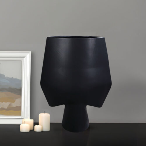 33x43cm Large Ornament Bodhi House Ceramic Handcrafted Modern Abstract Square Vase Decor - Image 3