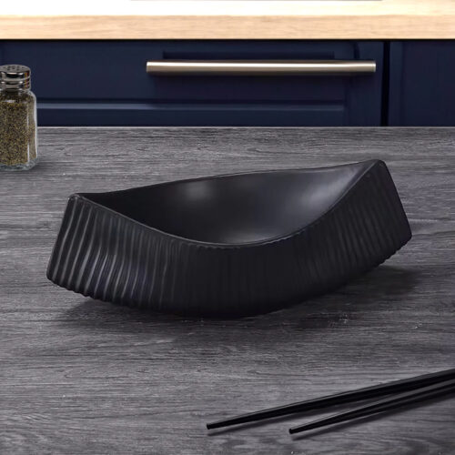 2x 37x12.5cm Ornament boat shaped plate ceramic food decoration Serving Tray For Kitchenware - Image 4