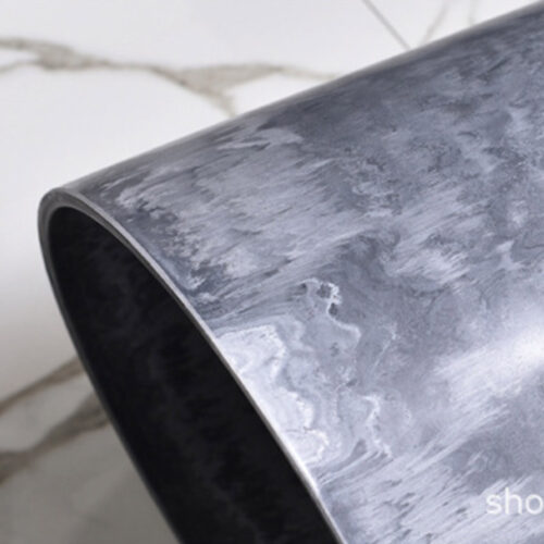 2x 32cm Weathered Grey Round Resin Plant Flower Pot in Cement Pattern Planter Cachepot - Image 6