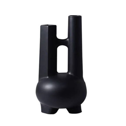 Ornament Modern Geometric Vase Minimalist Double Tube Abstract Sculpture