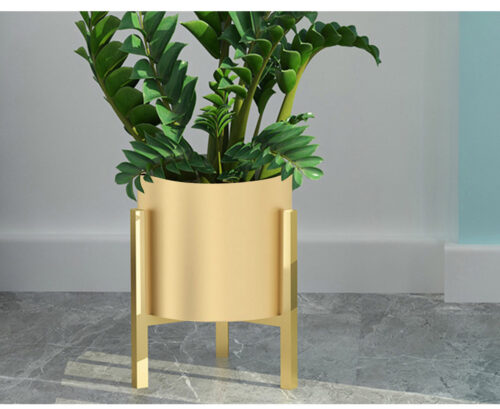 4x 30CM Gold Metal Plant Stand with Flower Pot Holder Corner Shelf Rack Display - Image 3