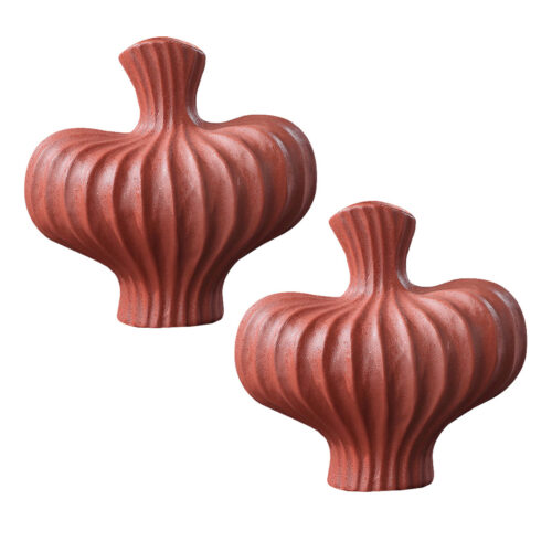 2x 25X24cm Small Ornament Vases Countertop Porch Crafts Decor