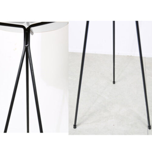 2x 80cm Tripod Flower Pot Plant Stand with White Flowerpot Holder Rack Indoor Display - Image 7