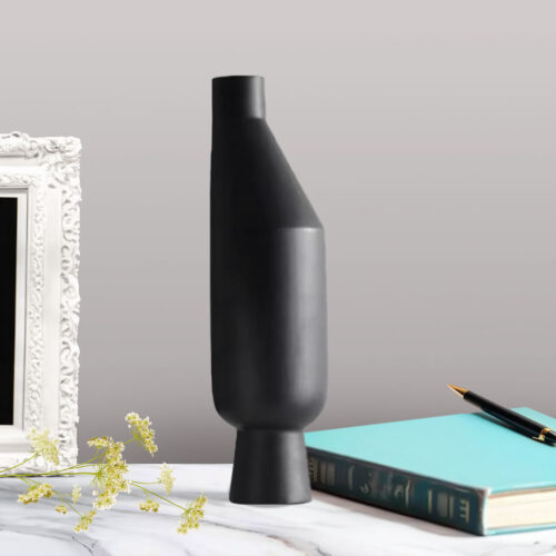 2x 14x52cm Ornament Modern Minimalist Vase Decorative with Narrow tops Wider rounded Body - Image 2