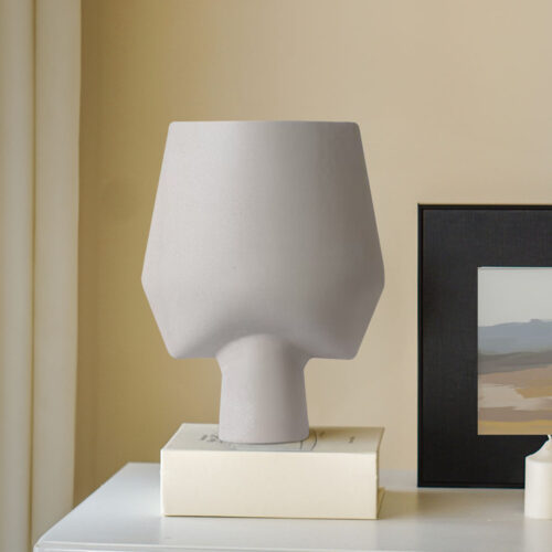 2x 33x43cm Ornament Bodhi House Ceramic Handcrafted Modern Abstract Square Vase Decor - Image 3