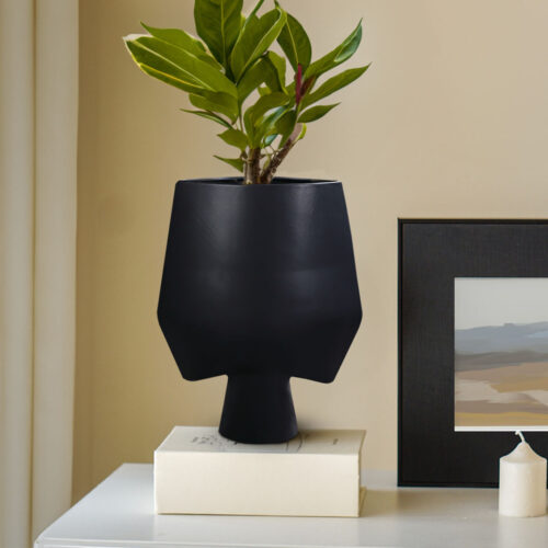 2x 33x43cm Large Ornament Bodhi House Ceramic Handcrafted Modern Abstract Square Vase Decor - Image 7