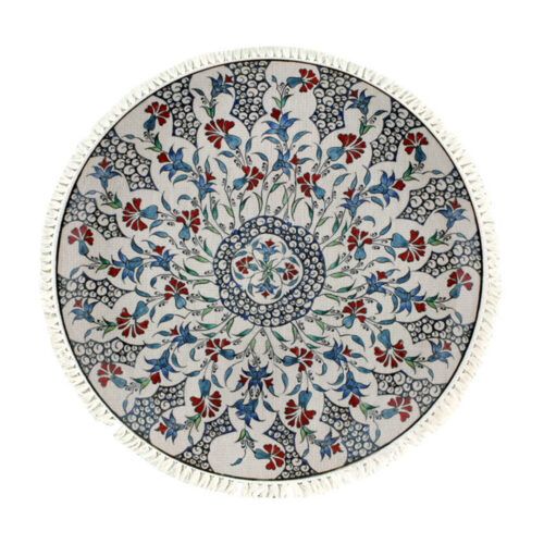 120cm Mandala Round Area Thick Anti-slip Doormat Decor
