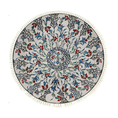 120cm Mandala Area Rug for Living Room Lounge Bedroom Anti-slip Doormat Decor
