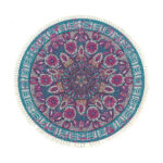 120cm Mandala Area Rug for Living Room Lounge Bedroom Anti-slip Doormat Decor