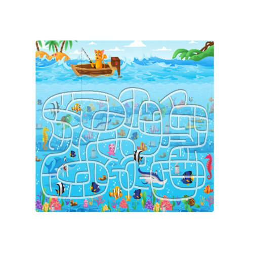 120cm Kids Rug Street Map Play Mat Educational Baby Theme Park Area Rugs