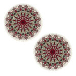 2x 120cm Mandala Modern Ethnic Tassel Print Anti-slip Doormat Decor