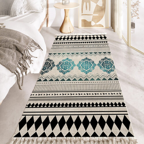 2x 90cm Boho Bathroom Rug Vintage Kitchen Area Runner Rugs Decor
