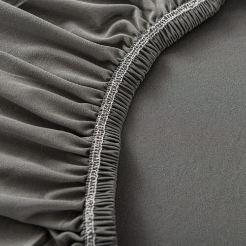 2-Seater Grey Sofa Cover Couch Protector High Stretch Lounge Slipcover Decor - Image 8