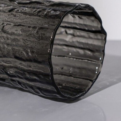 30.5cm Handcrafted Grey Glass Vase Classic - Image 6