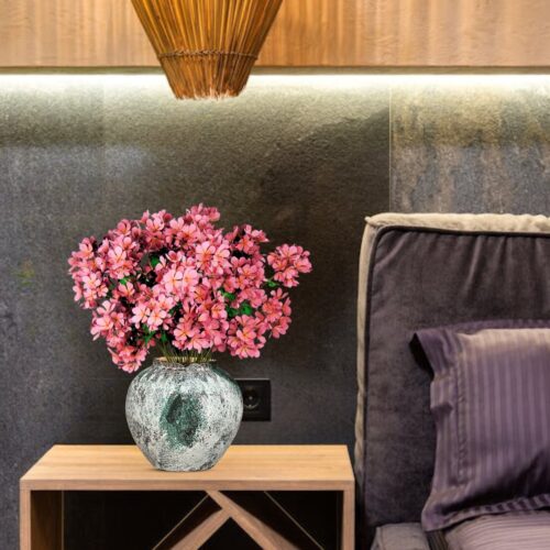 21x22cm Green Small Ceramic Flower Vase Elegant Living Room Decor - Image 3