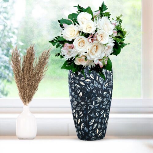 35x17cm Blue Large Ceramic Flower Vase Elegant Living Room Decor - Image 4