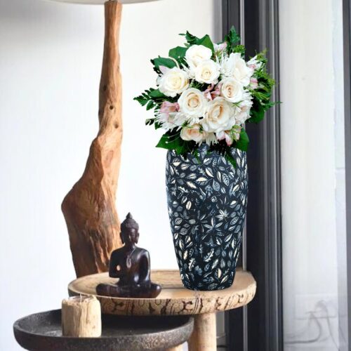 35x17cm Blue Large Ceramic Flower Vase Elegant Living Room Decor - Image 5