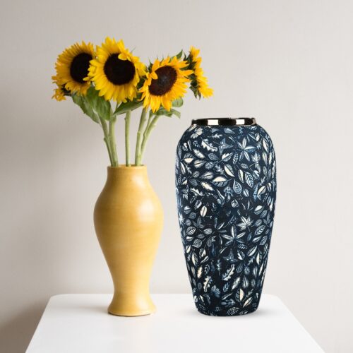 35x17cm Blue Large Ceramic Flower Vase Elegant Living Room Decor - Image 6