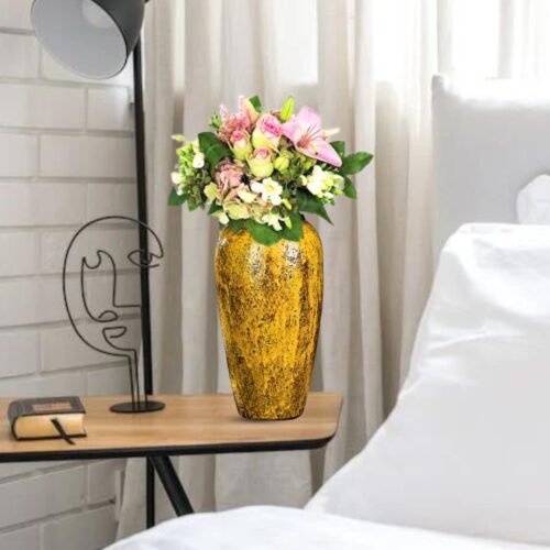 35x17cm Yellow Large Ceramic Flower Vase Elegant Living Room Decor - Image 5