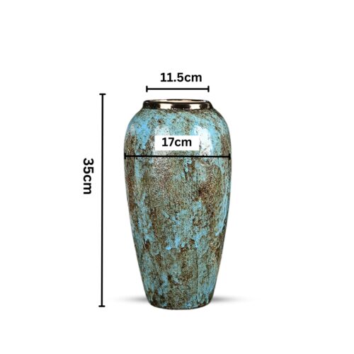 35x17cm Light Blue Large Ceramic Flower Vase Elegant Living Room Decor - Image 6