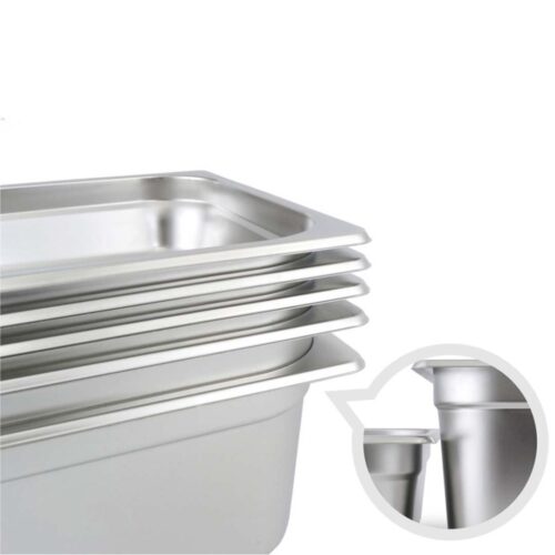 Gastronorm GN Pan Full Size 1/2 GN Pan 6.5cm Deep Stainless Steel Tray - Image 7