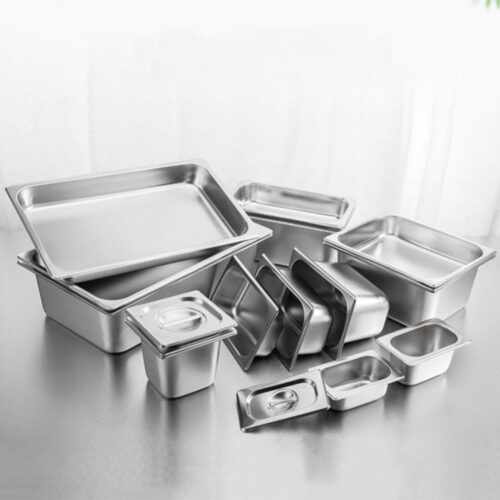 Gastronorm GN Pan Full Size 1/3 GN Pan 15cm Deep Stainless Steel Tray - Image 9