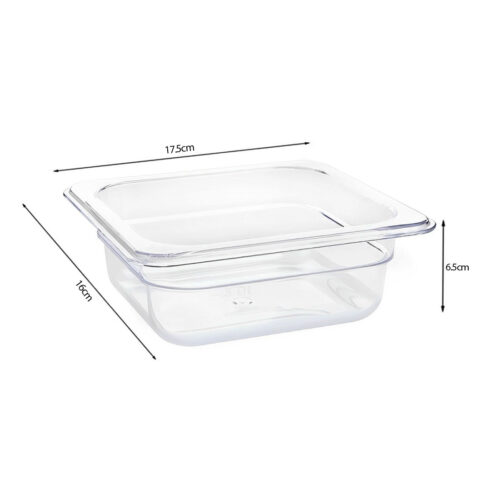 65mm Clear Gastronorm GN Pan 1/6 Food Tray Storage - Image 4
