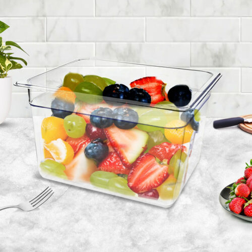 200mm Clear Gastronorm GN Pan 1/2 Food Tray Storage - Image 4