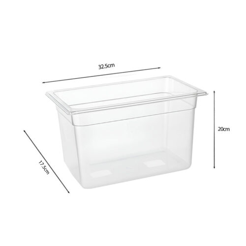 200mm Clear Gastronorm GN Pan 1/3 Food Tray Storage - Image 5