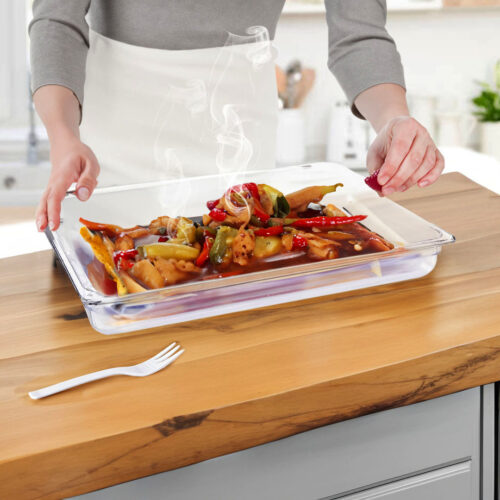 65mm Clear Gastronorm GN Pan 1/2 Food Tray Storage - Image 6