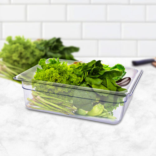 150mm Clear Gastronorm GN Pan 1/2 Food Tray Storage - Image 2