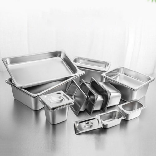 Gastronorm GN Pan Full Size 1/1 GN Pan 10cm Deep Stainless Steel Tray - Image 4