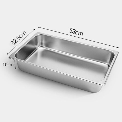 Gastronorm GN Pan Full Size 1/1 GN Pan 10cm Deep Stainless Steel Tray - Image 6