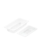 65mm Clear Gastronorm GN Pan 1/3 Food Tray Storage with Lid