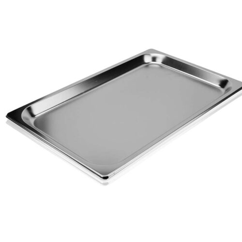 Gastronorm GN Pan Full Size 1/1 GN Pan 6.5cm Deep Stainless Steel Tray with Lid - Image 4
