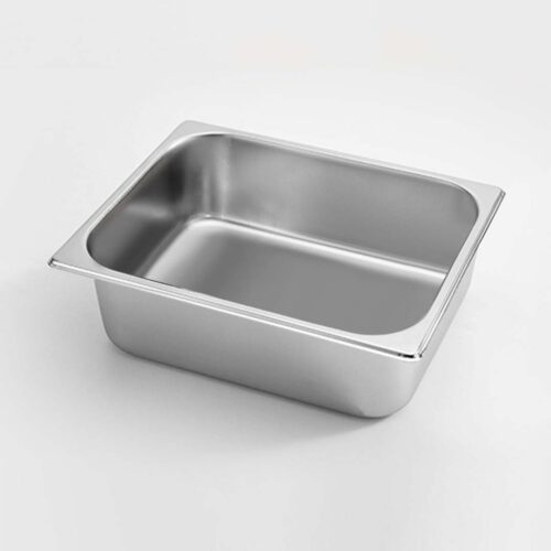 Gastronorm GN Pan Full Size 1/2 GN Pan 10cm Deep Stainless Steel Tray with Lid - Image 5