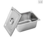 Gastronorm GN Pan Full Size 1/2 GN Pan 15cm Deep Stainless Steel with Lid