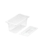 150mm Clear Gastronorm GN Pan 1/3 Food Tray Storage with Lid